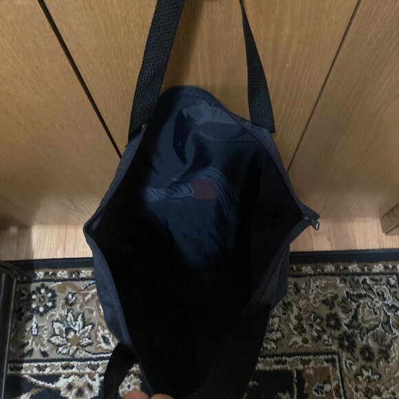 45th Grammy Awards Black Tote Bag with 7 Up Logo and Zipper 2003 - Picture 6 of 7